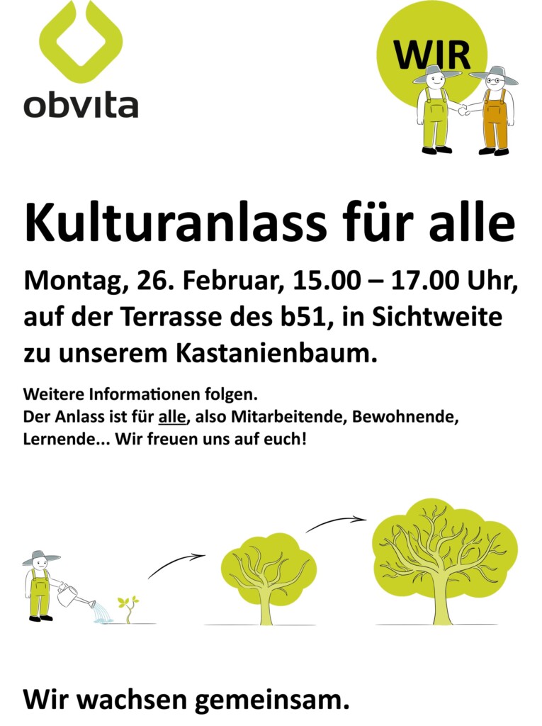 Kulturanlass am Montag, 26. Februar